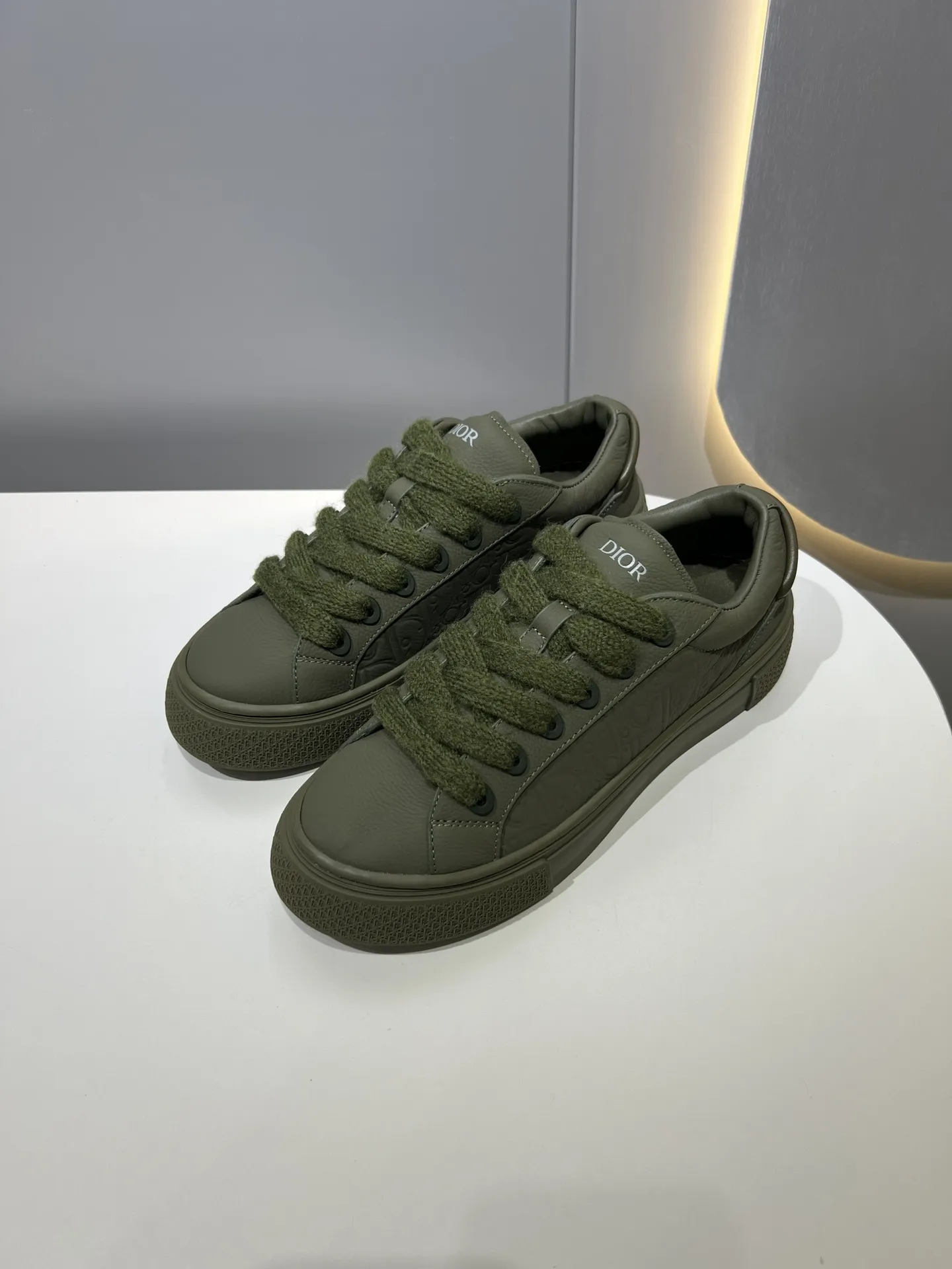 Affordable Dior B33 Sneakers for Couples – Olive Green, Premium Edition, Best Replica Sneakers,  Rep Shoes 43
