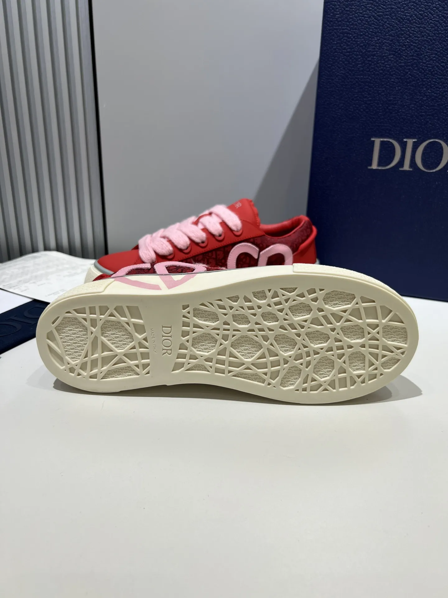 Vibrant Dior B33 Sneakers for Couples – Red Color, Premium Edition,  Style with Top Rep Shoes and Replica Dior Design 53