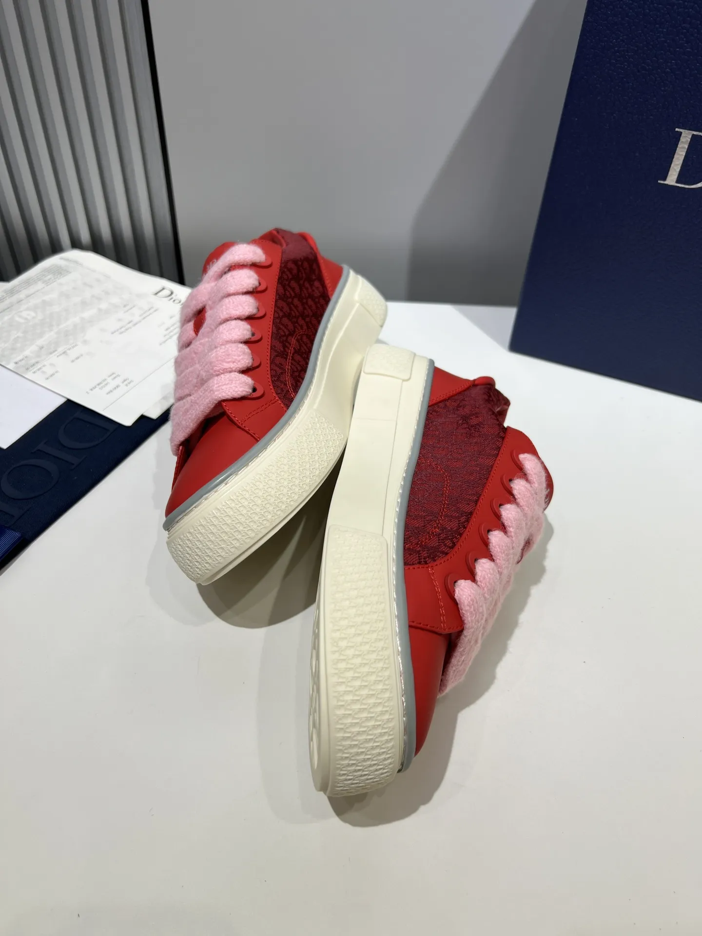 Vibrant Dior B33 Sneakers for Couples – Red Color, Premium Edition,  Style with Top Rep Shoes and Replica Dior Design 53