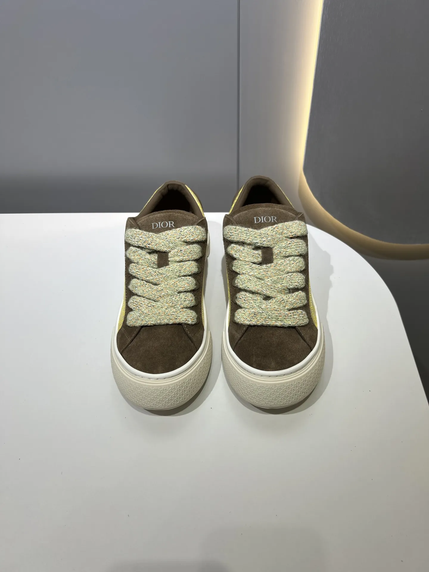 Dior B33 Sneakers for Couples – Yellow Brown,  Edition, Top Rep Shoes, High-Quality Replica Dior, Various Sizes Available AllSeason 46