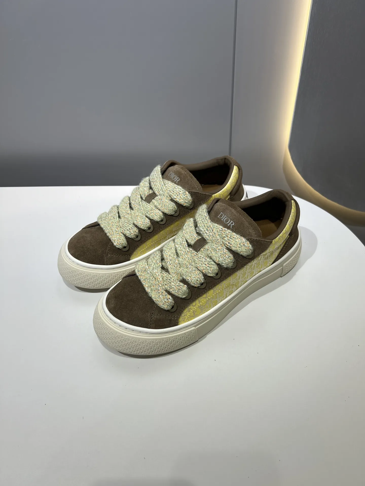 Dior B33 Sneakers for Couples – Yellow Brown,  Edition, Top Rep Shoes, High-Quality Replica Dior, Various Sizes Available AllSeason 46