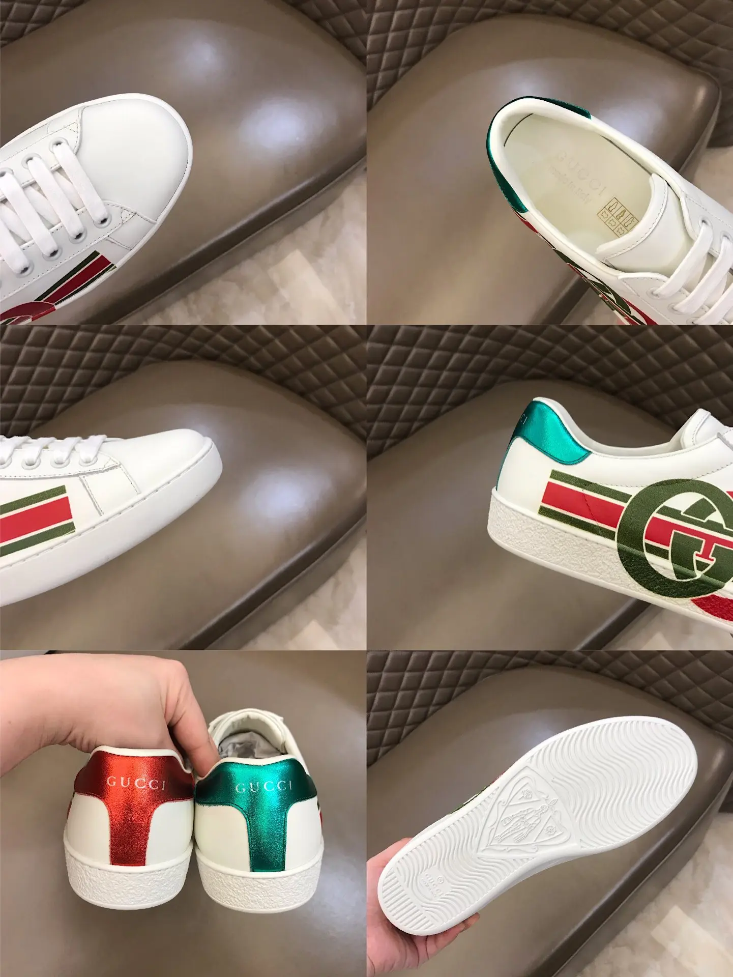 G House  White Sneakers – 2019 New Color, Italian Leather, Unisex Style with High Quality Rep Shoes Design GoodFit 860