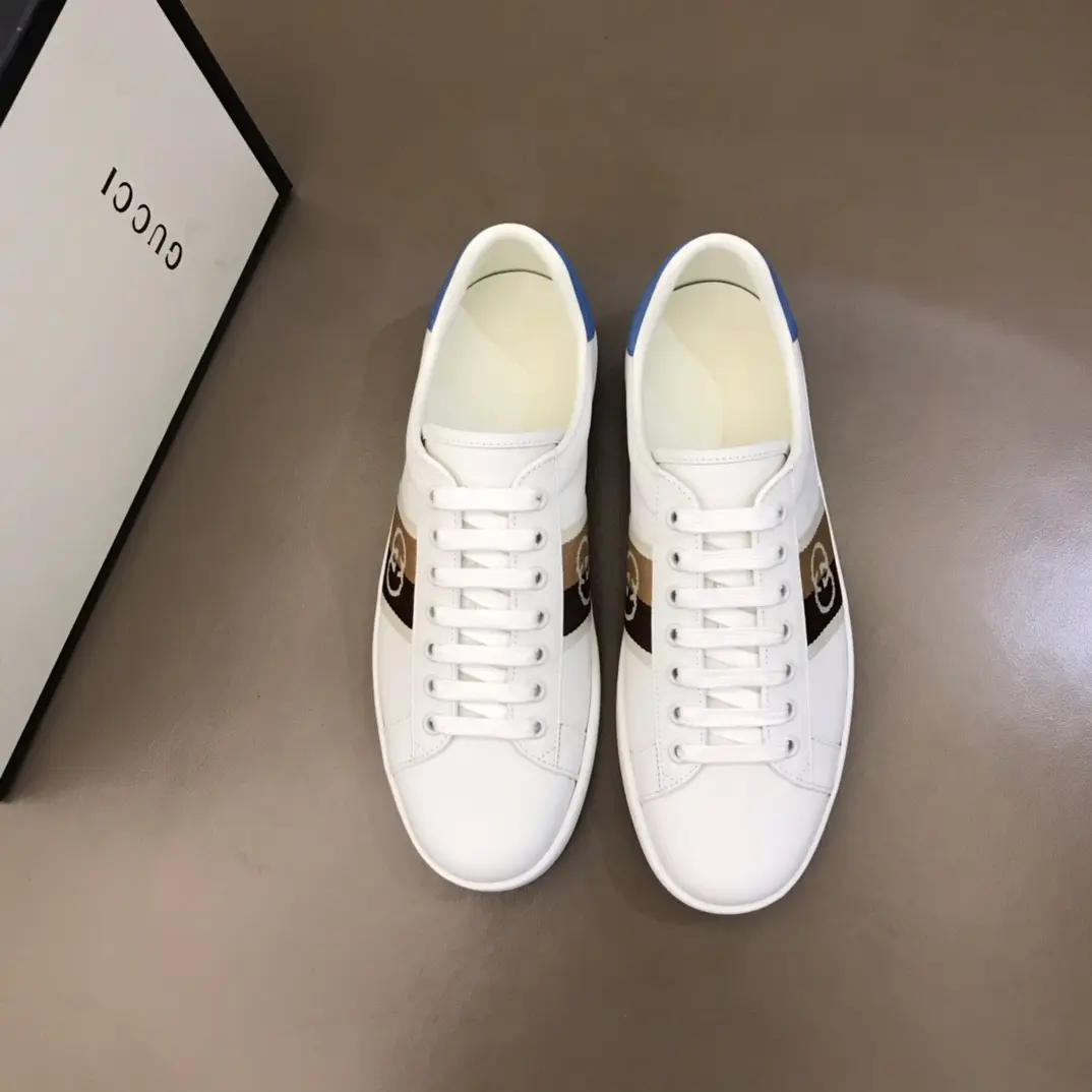 Minimalist G House  White Sneakers – Blue and White Low-Top with High Quality Replica Design and Rep Shoes for Women Size 35-39, Men Size 38- 853
