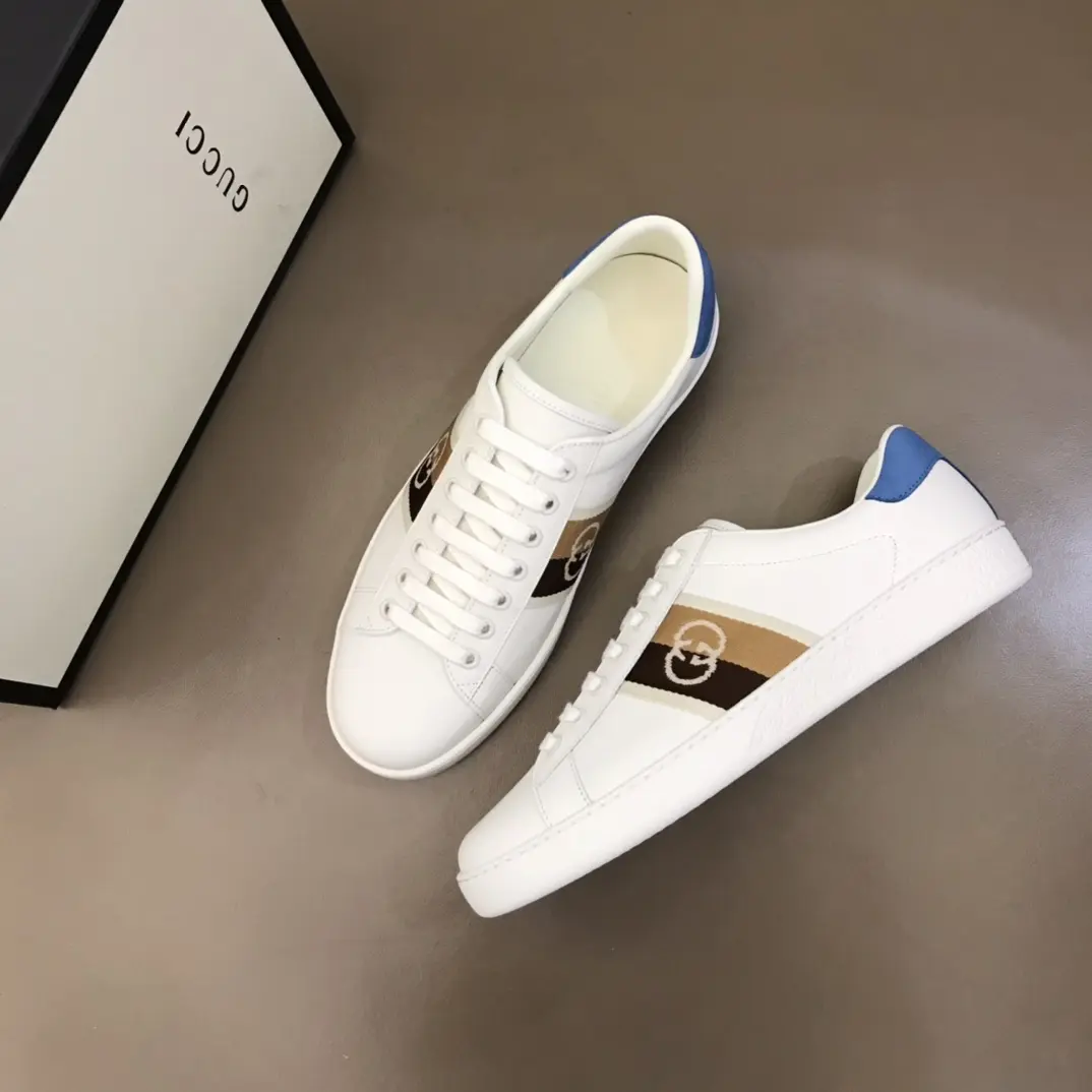 Minimalist G House  White Sneakers – Blue and White Low-Top with High Quality Replica Design and Rep Shoes for Women Size 35-39, Men Size 38- 853