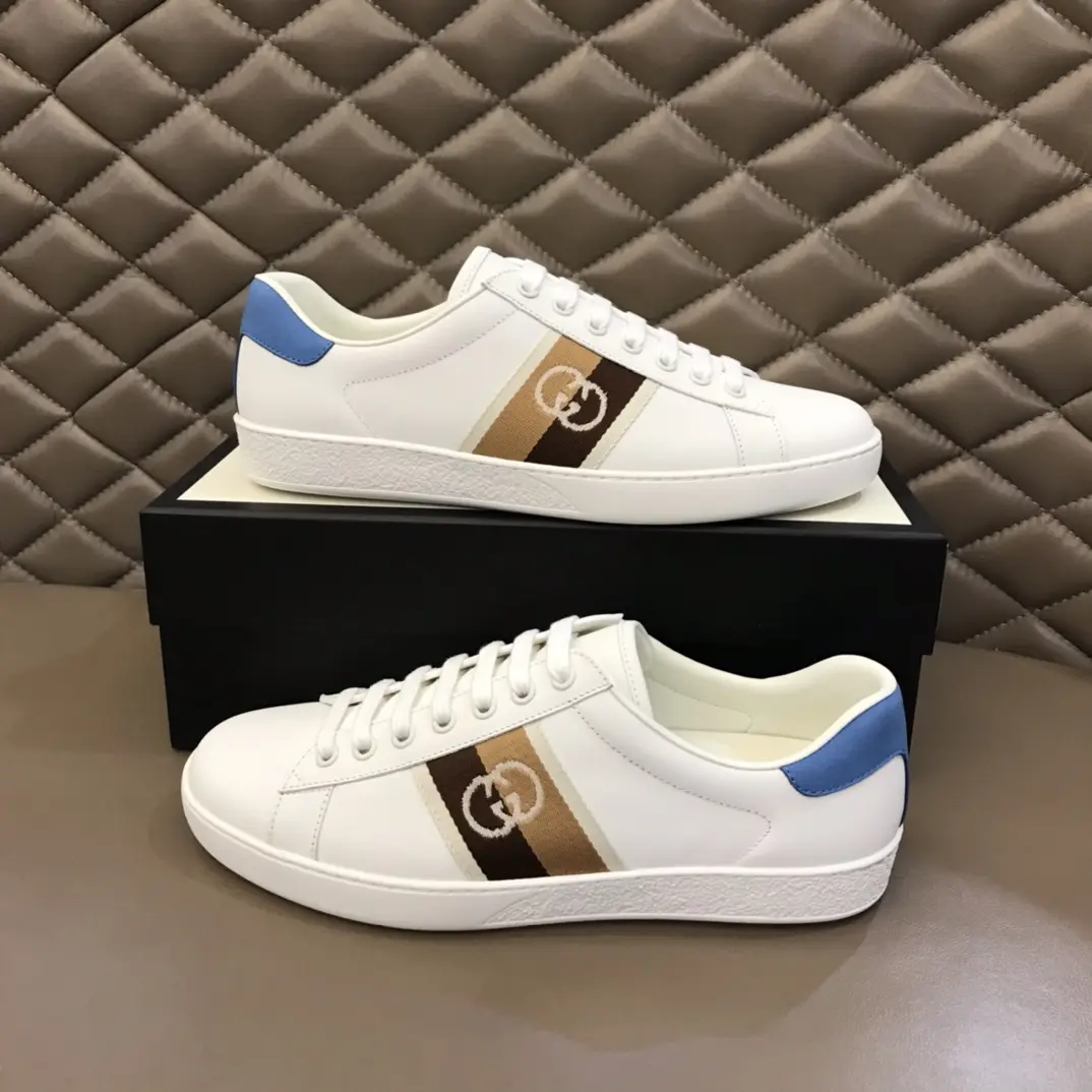 Minimalist G House  White Sneakers – Blue and White Low-Top with High Quality Replica Design and Rep Shoes for Women Size 35-39, Men Size 38- 853