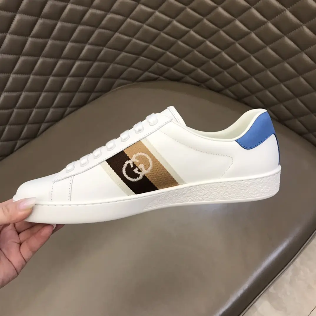 Minimalist G House  White Sneakers – Blue and White Low-Top with High Quality Replica Design and Rep Shoes for Women Size 35-39, Men Size 38- 853
