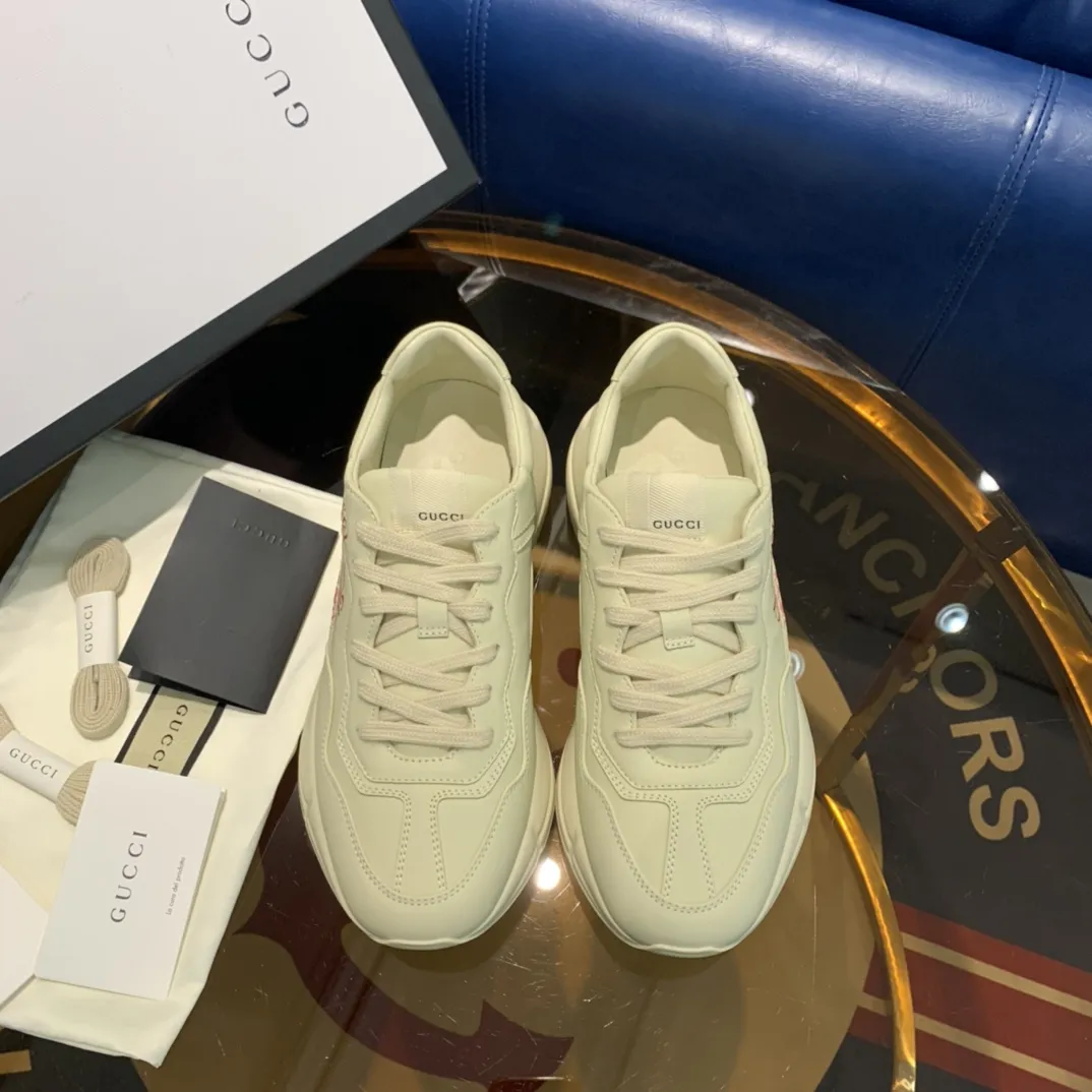GUCCI Rhyton Sneakers White Red Logo Design –  Replica Shoes with Iconic Rep Style Fashionable 923