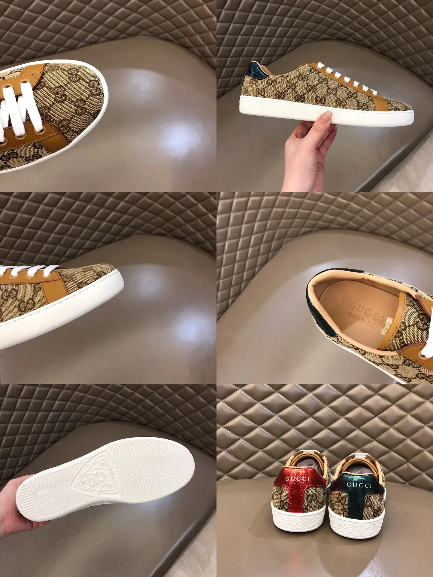 Gucci Ace GG Supreme Sneaker, Brown Beige –  Rep Shoes & Gucci Replica NewStyle 821