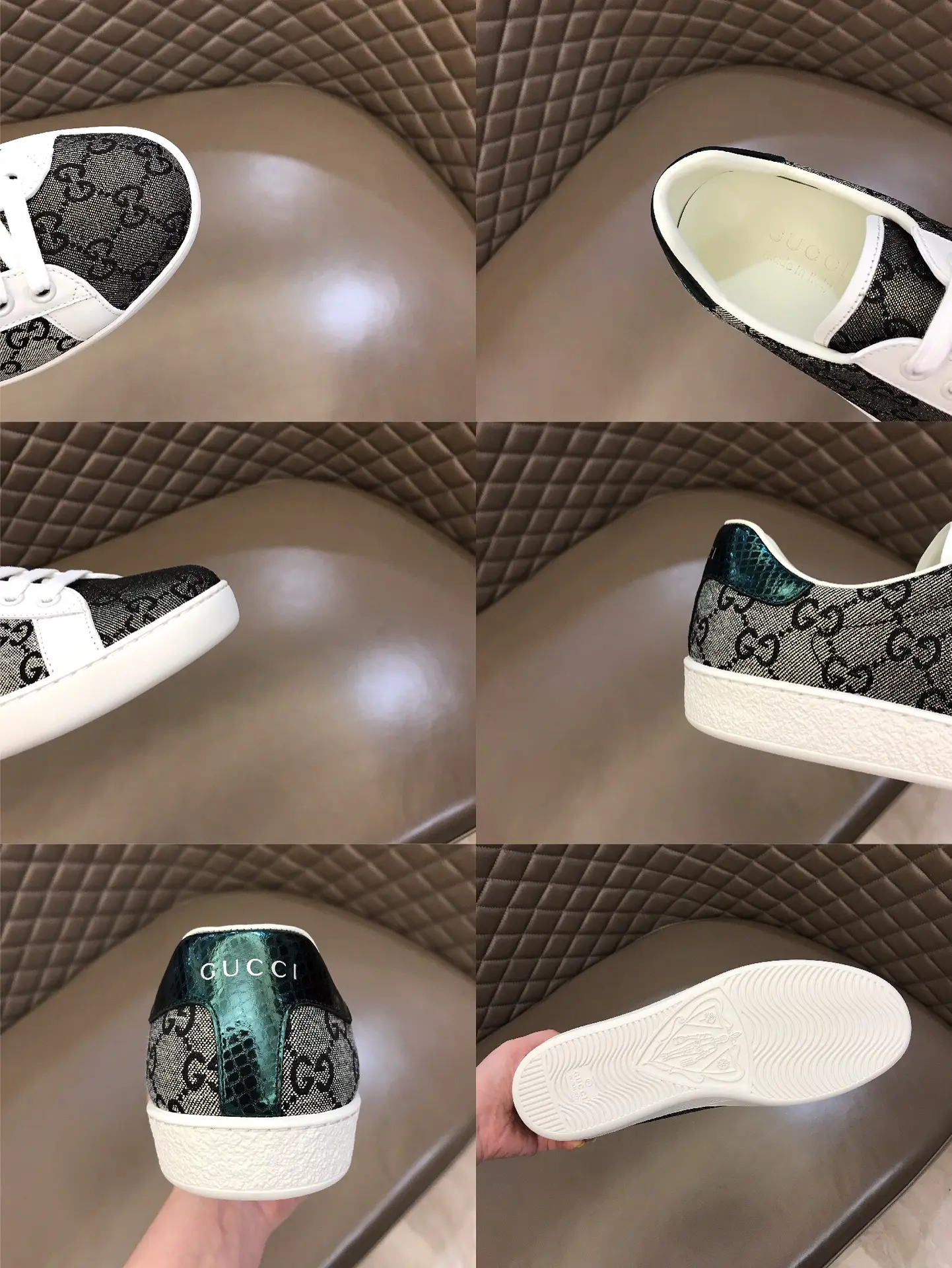 WaterResistant Gucci Ace GG Supreme Sneaker, White Black –  Rep Shoes & High Quality Replica Gucci Shoes 815
