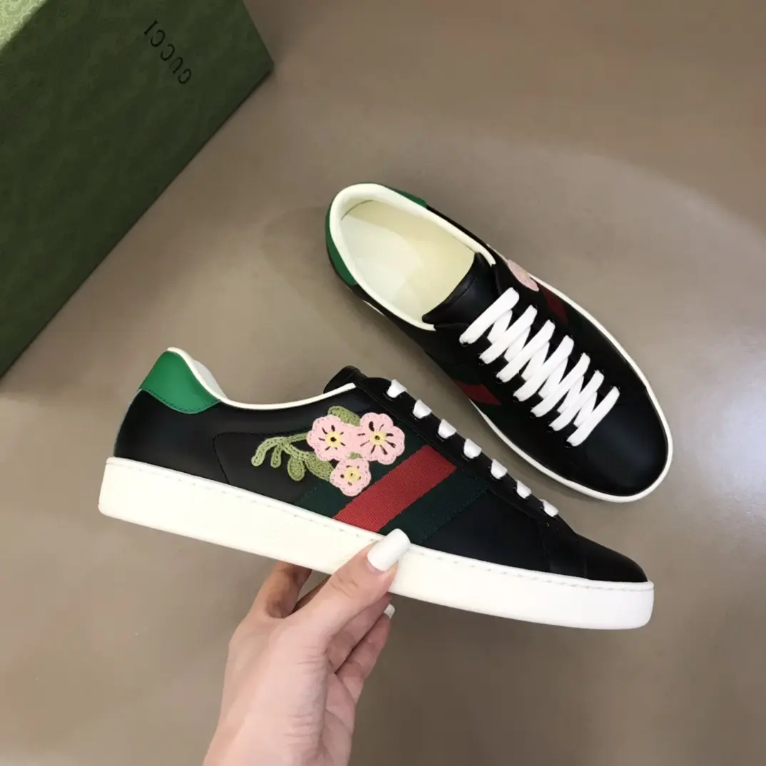 Gucci Ace Sneaker Black Low-Top –  Rep Shoes & High Quality Replica Shoes MoistureWicking 816