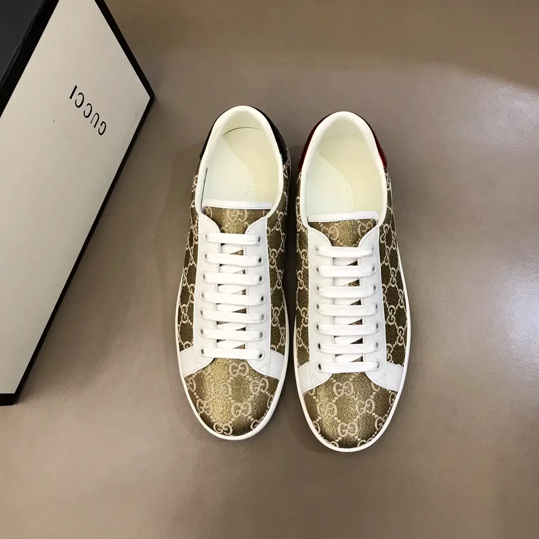 Gucci Ace Sneaker Gold White Low-Top – High Quality Rep Shoes & Gucci Replica Soft 819