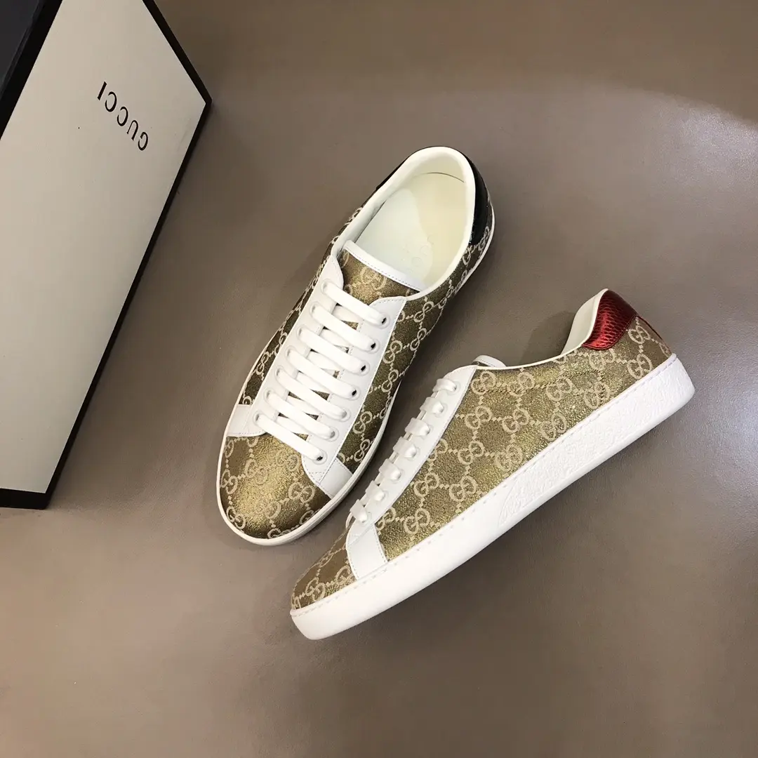 Gucci Ace Sneaker Gold White Low-Top – High Quality Rep Shoes & Gucci Replica Soft 819