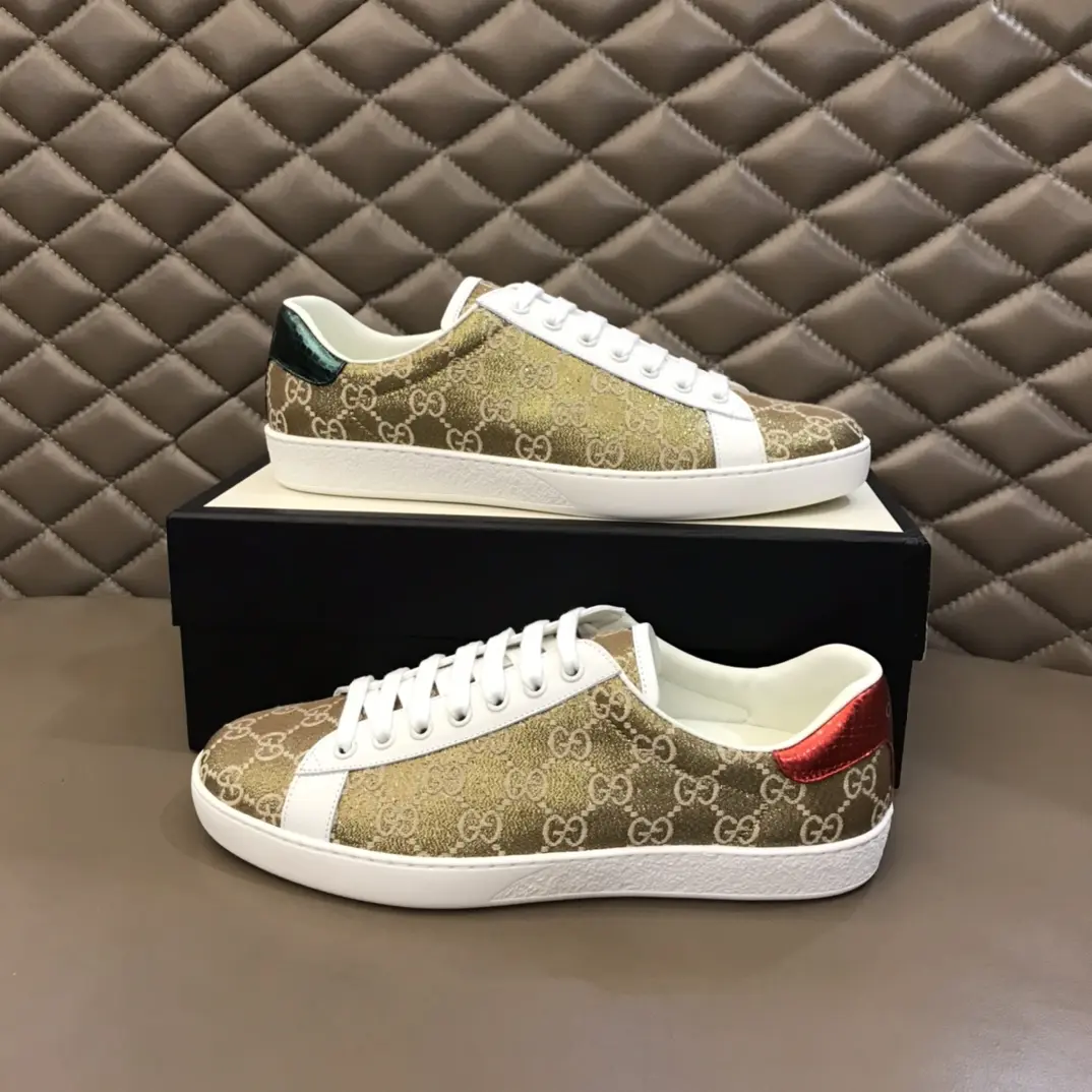 Gucci Ace Sneaker Gold White Low-Top – High Quality Rep Shoes & Gucci Replica Soft 819