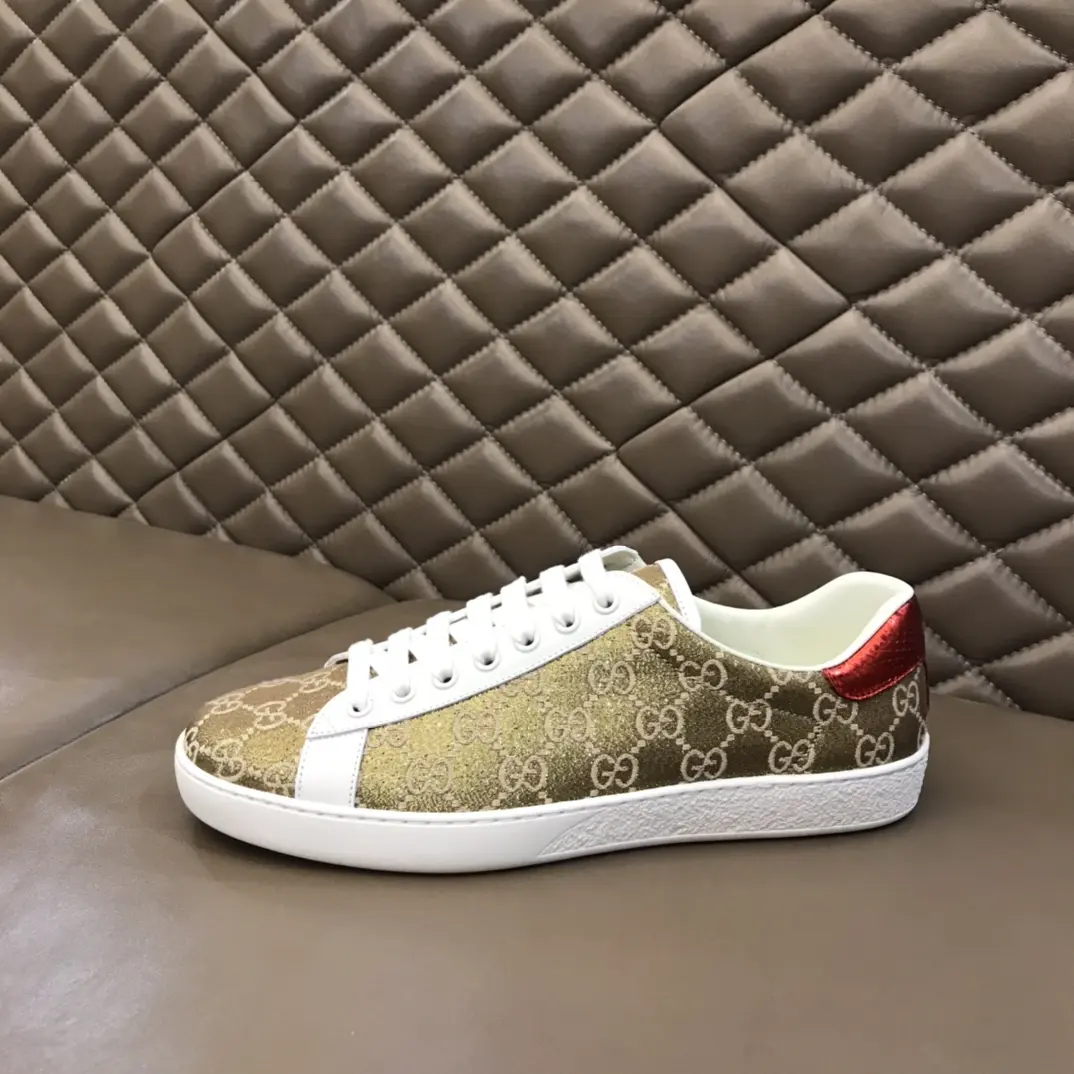 Gucci Ace Sneaker Gold White Low-Top – High Quality Rep Shoes & Gucci Replica Soft 819