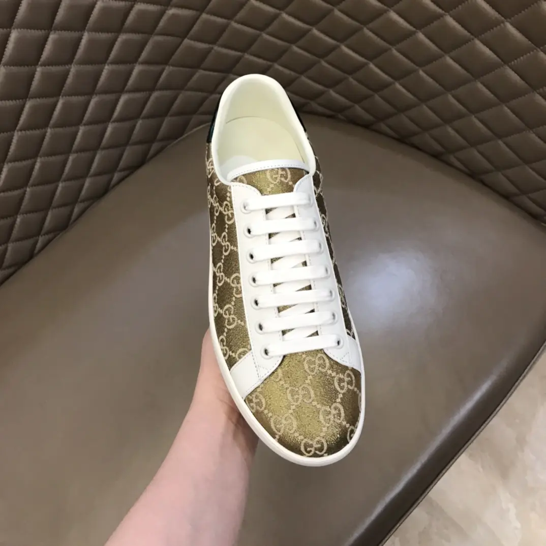 Gucci Ace Sneaker Gold White Low-Top – High Quality Rep Shoes & Gucci Replica Soft 819