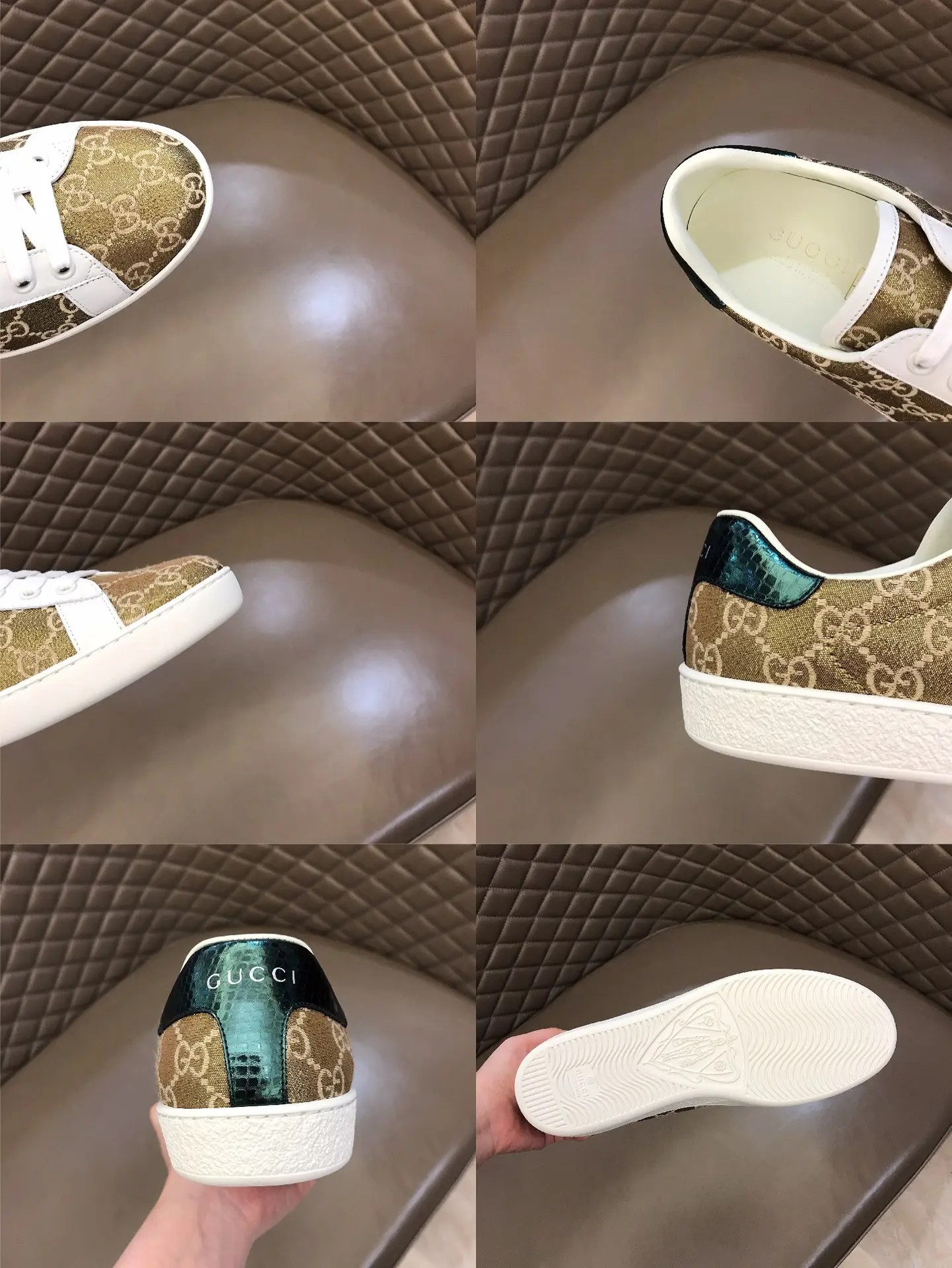 Gucci Ace Sneaker Gold White Low-Top – High Quality Rep Shoes & Gucci Replica Soft 819