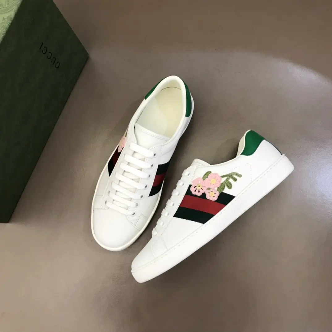 Gucci Ace Sneaker White Floral Low-Top –  Rep Shoes & Gucci Replica EyeCatching 811