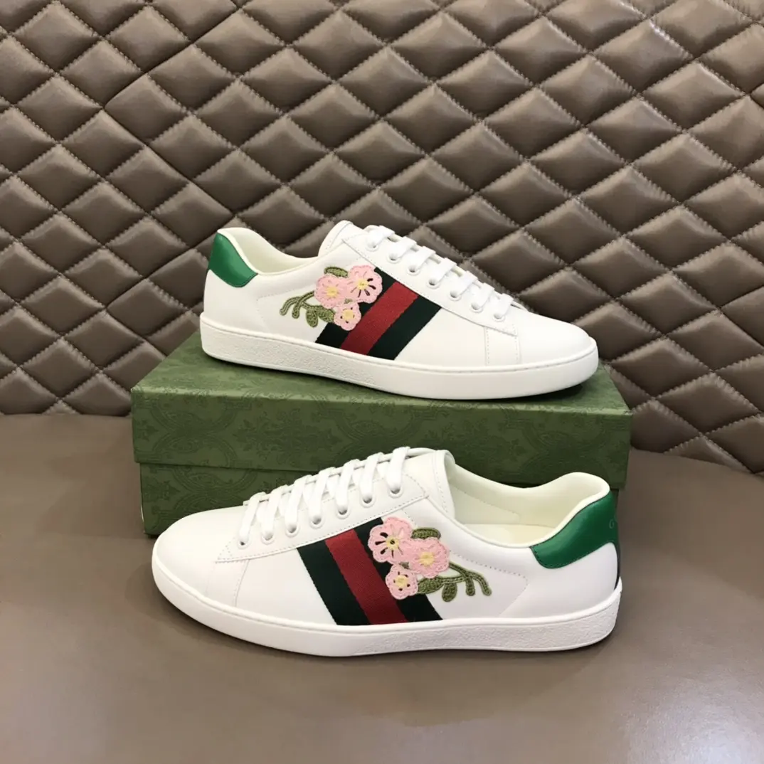 Gucci Ace Sneaker White Floral Low-Top –  Rep Shoes & Gucci Replica EyeCatching 811