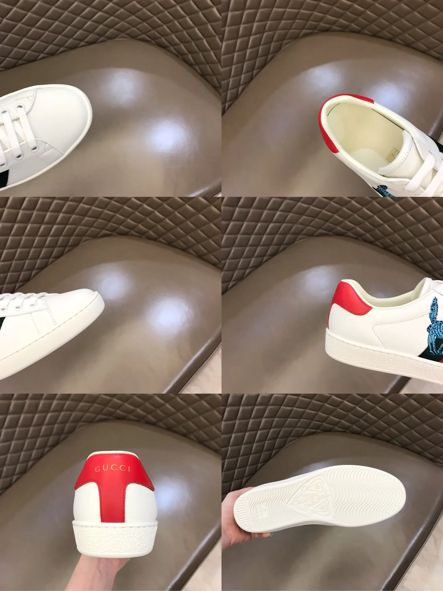 Minimalist Gucci Ace Sneaker White Red Stripe Low-Top – High Quality Rep Shoes & Gucci Replica 817