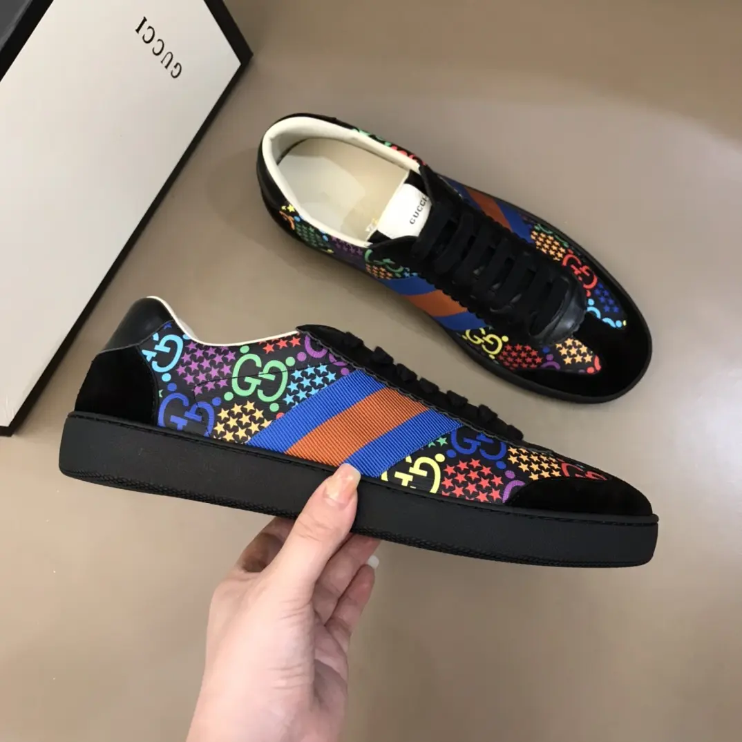 Resilient Gucci Ace Sneakers Multicolor Low-Top –  Gucci Replica Shoes & Rep Footwear 823