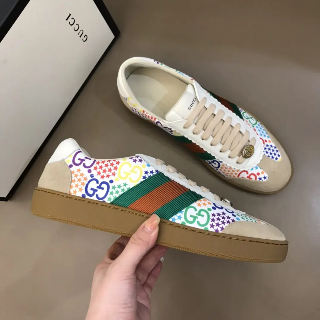 SmartChoice Gucci Ace Sneakers Multicolor Low-Top –  Gucci Replica Shoes with High Quality 828