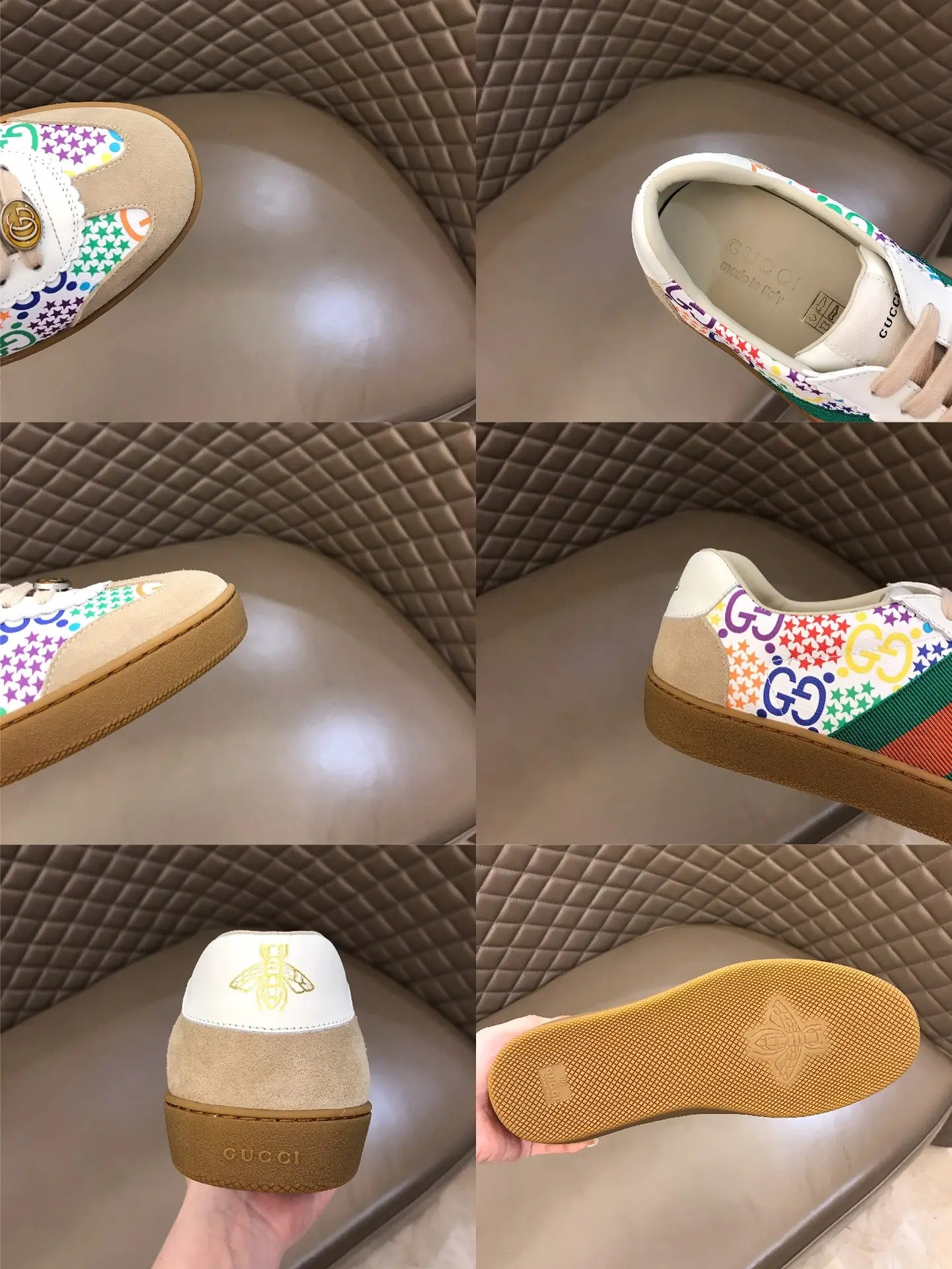 SmartChoice Gucci Ace Sneakers Multicolor Low-Top –  Gucci Replica Shoes with High Quality 828