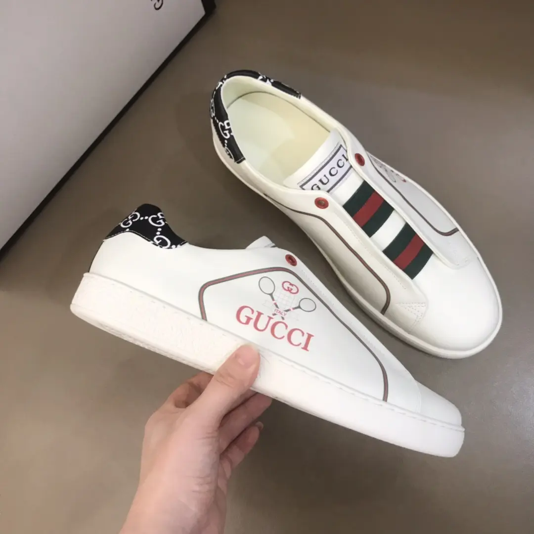 Affordable Gucci Ace White Sneakers with Web Stripe –  Rep Shoes & High Quality Replica Gucci 818
