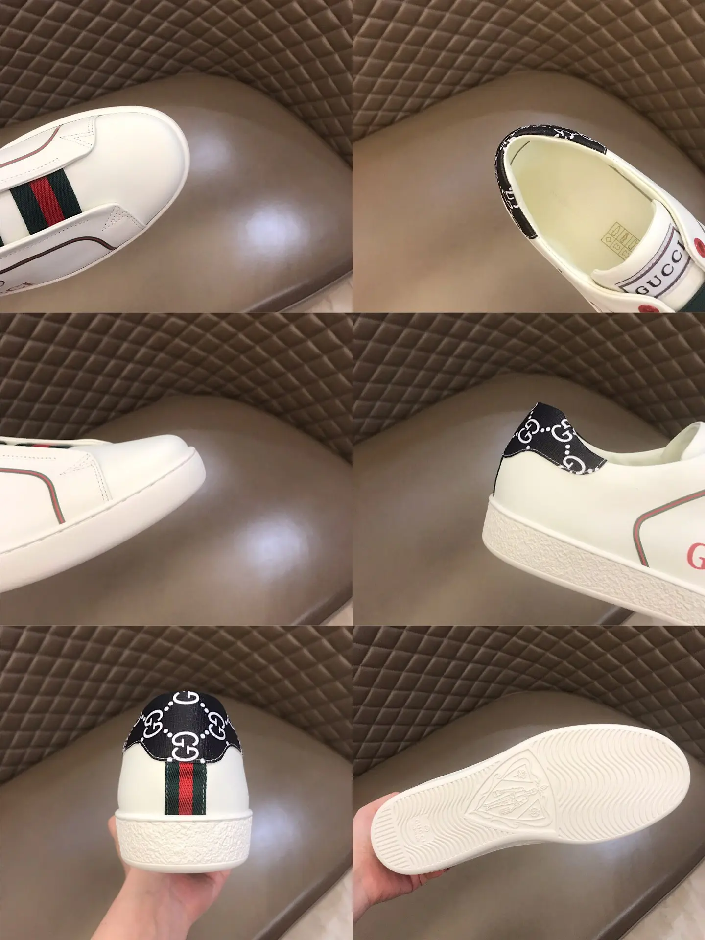 Affordable Gucci Ace White Sneakers with Web Stripe –  Rep Shoes & High Quality Replica Gucci 818