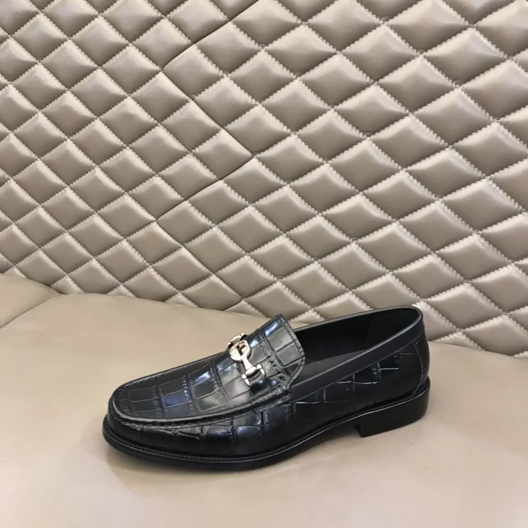 Gucci Business  Loafers, Black Crocodile, High-Quality Rep Shoes and Replica Footwear Premium 906