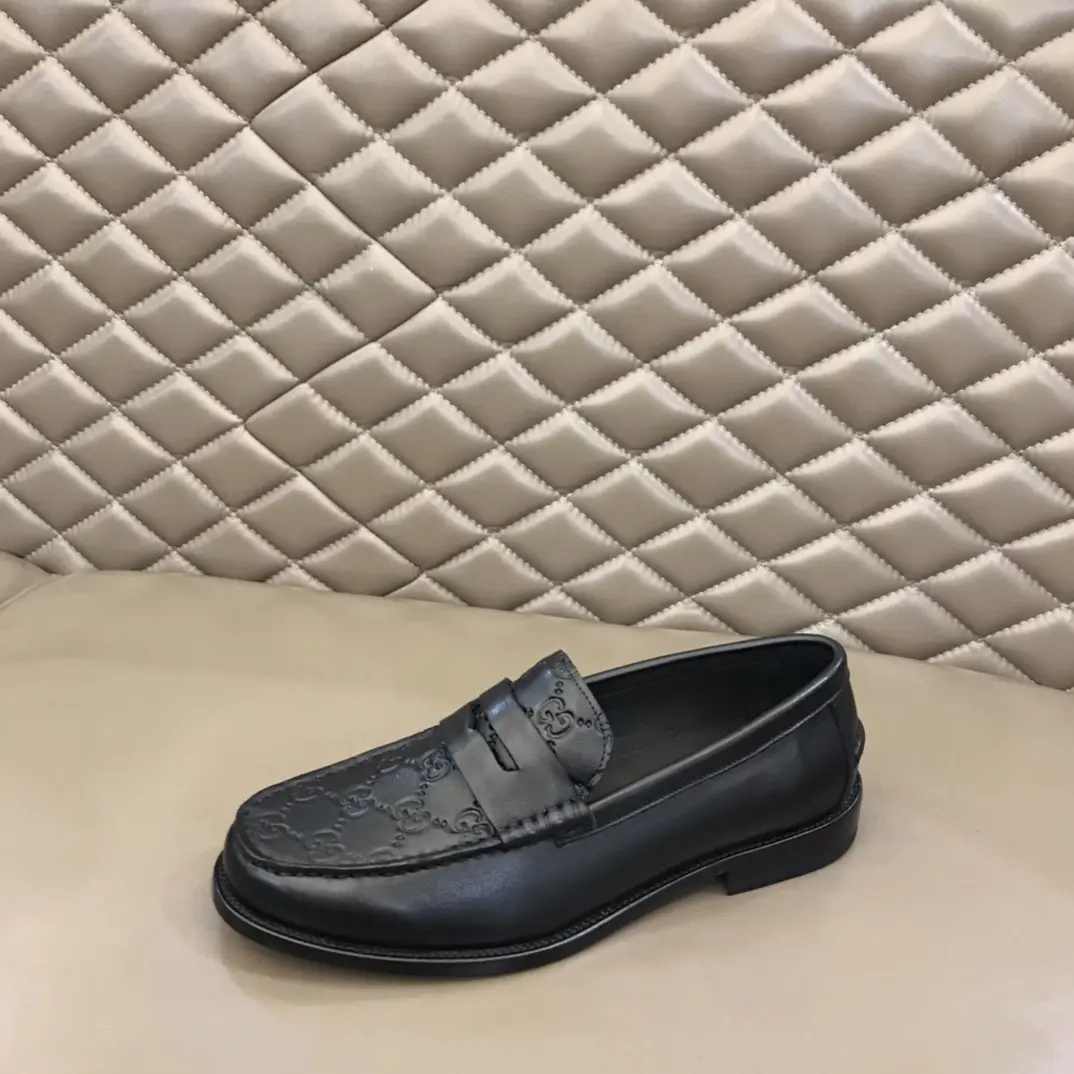 Gucci Business  Loafers Black GG Pattern – Premium Rep Shoes & High Quality Replica Shoes Minimalist 871