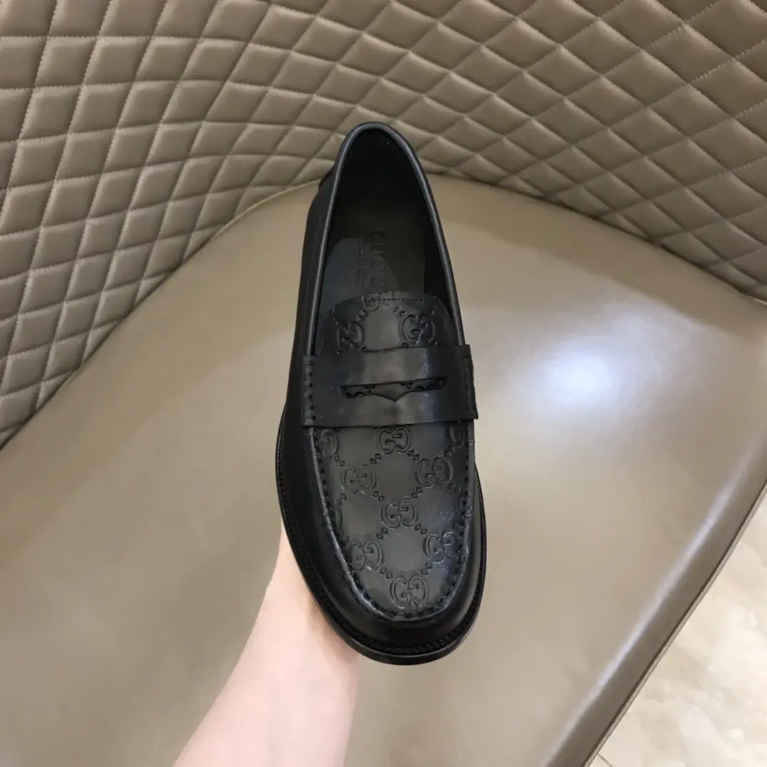 Gucci Business  Loafers Black GG Pattern – Premium Rep Shoes & High Quality Replica Shoes Minimalist 871
