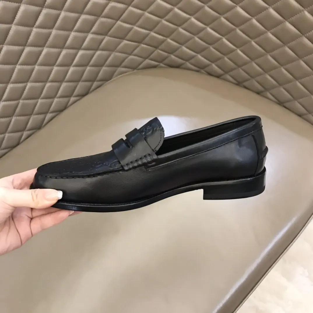 Gucci Business  Loafers Black GG Pattern – Premium Rep Shoes & High Quality Replica Shoes Minimalist 871