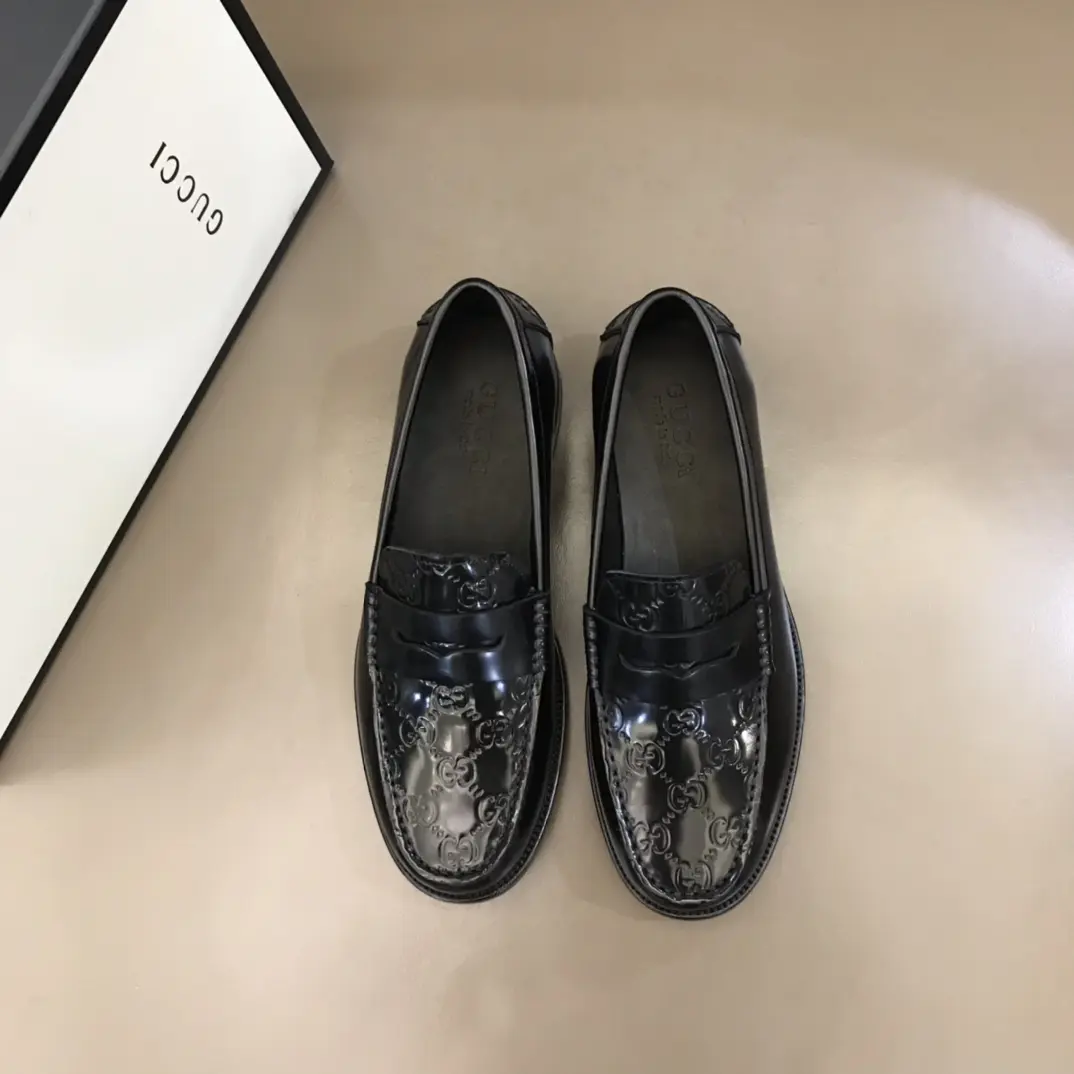 HighPerformance Gucci Business  Loafers Black Leather – Premium Rep Shoes & Gucci Replica 870