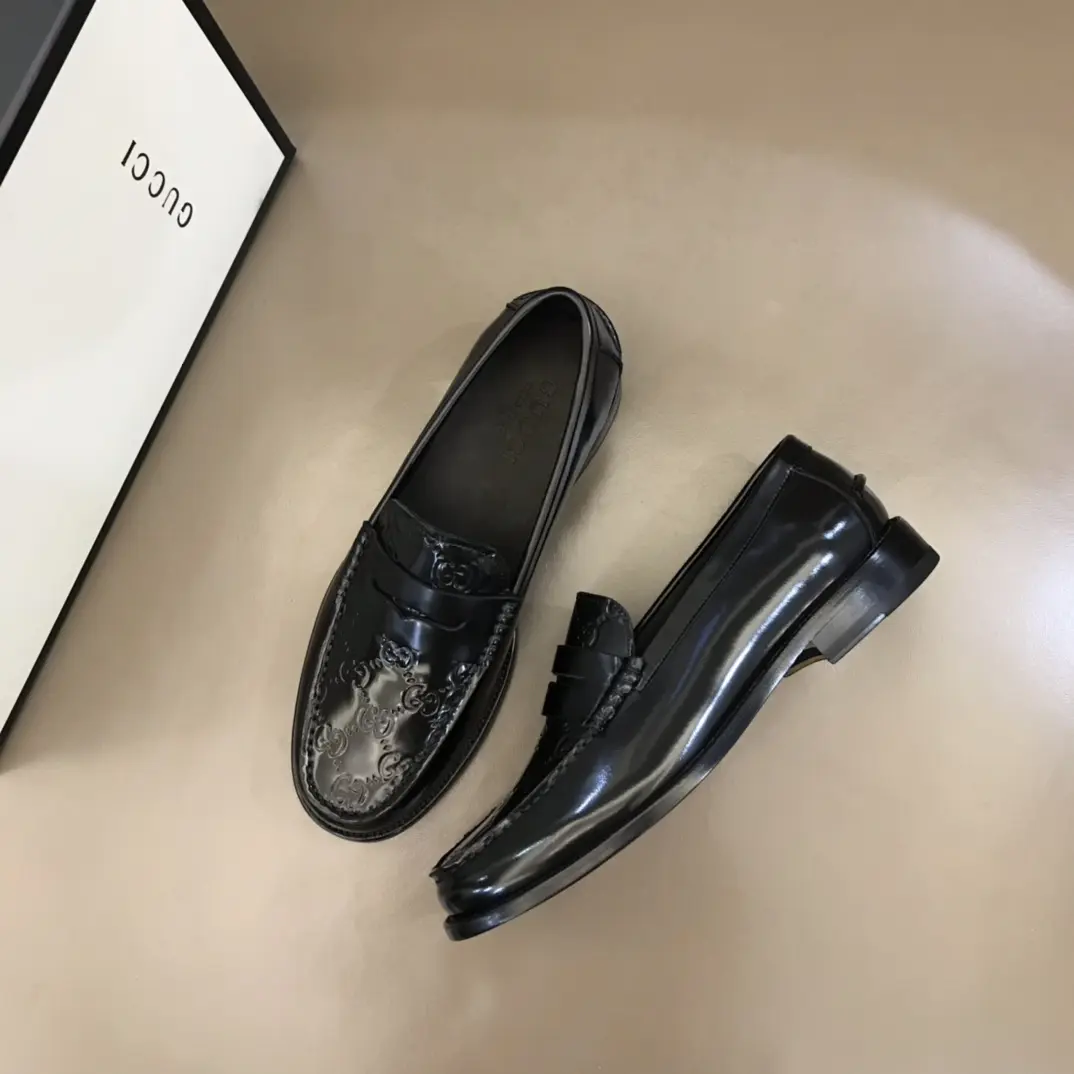 HighPerformance Gucci Business  Loafers Black Leather – Premium Rep Shoes & Gucci Replica 870