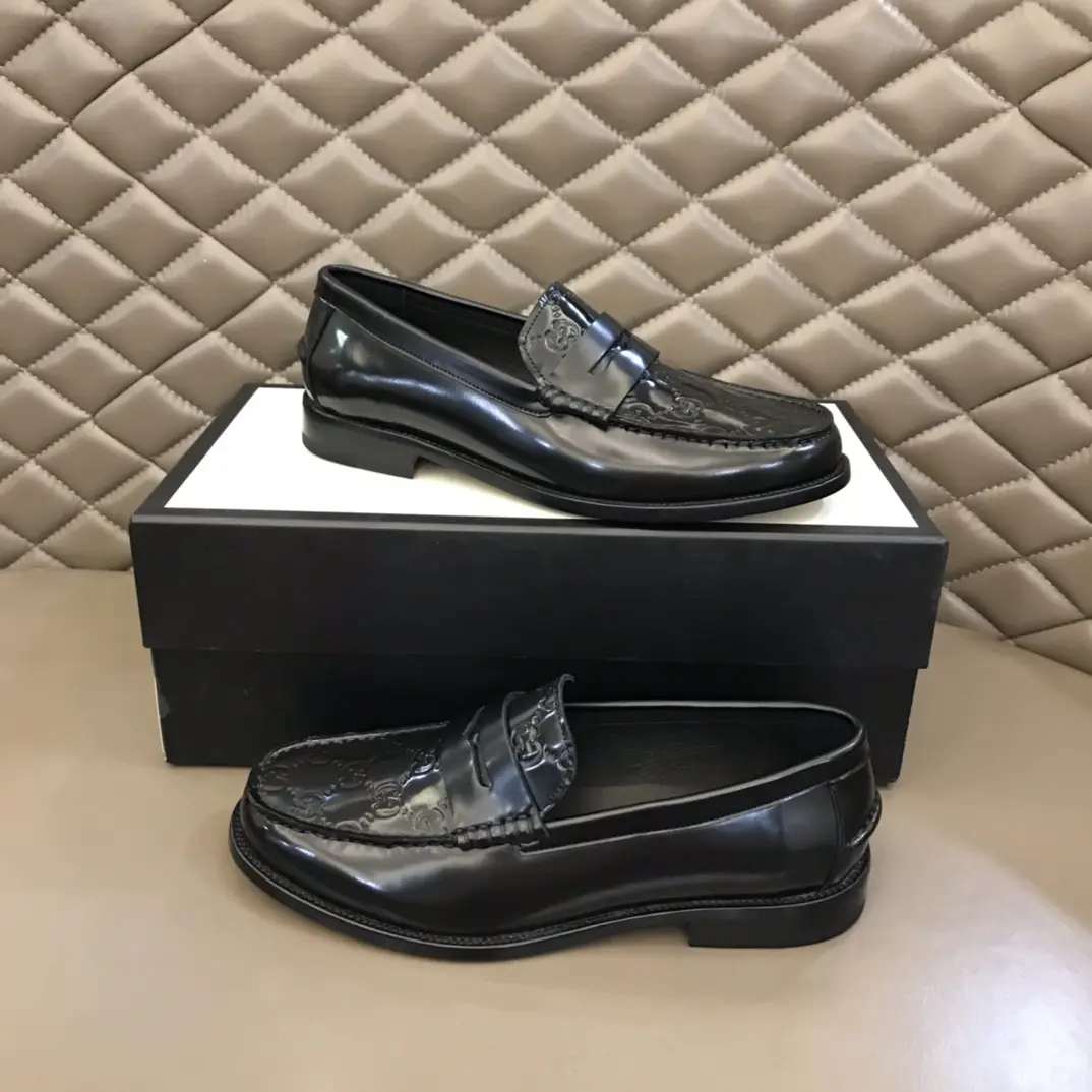 HighPerformance Gucci Business  Loafers Black Leather – Premium Rep Shoes & Gucci Replica 870