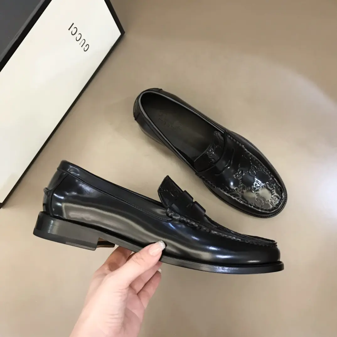 HighPerformance Gucci Business  Loafers Black Leather – Premium Rep Shoes & Gucci Replica 870