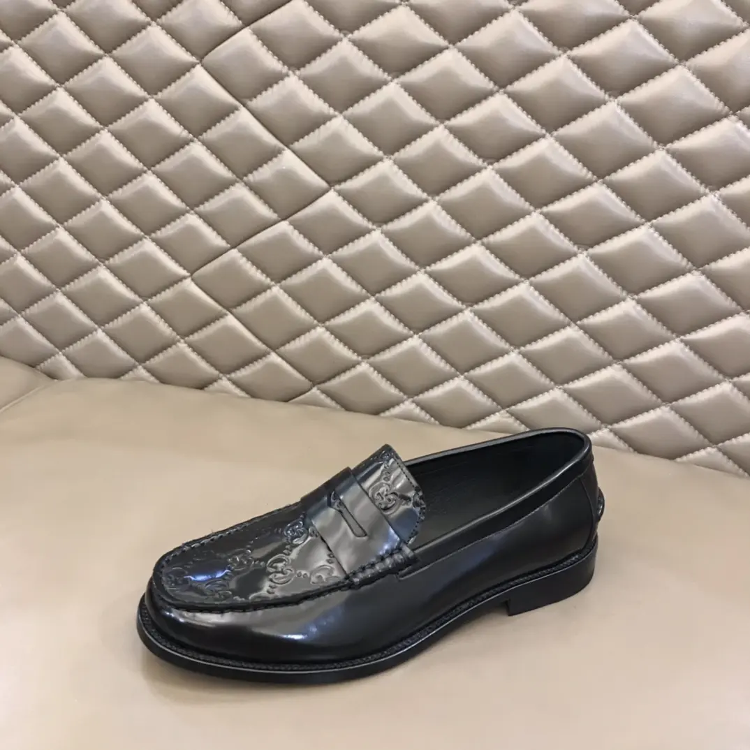 HighPerformance Gucci Business  Loafers Black Leather – Premium Rep Shoes & Gucci Replica 870