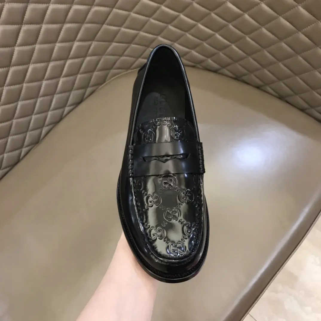 HighPerformance Gucci Business  Loafers Black Leather – Premium Rep Shoes & Gucci Replica 870
