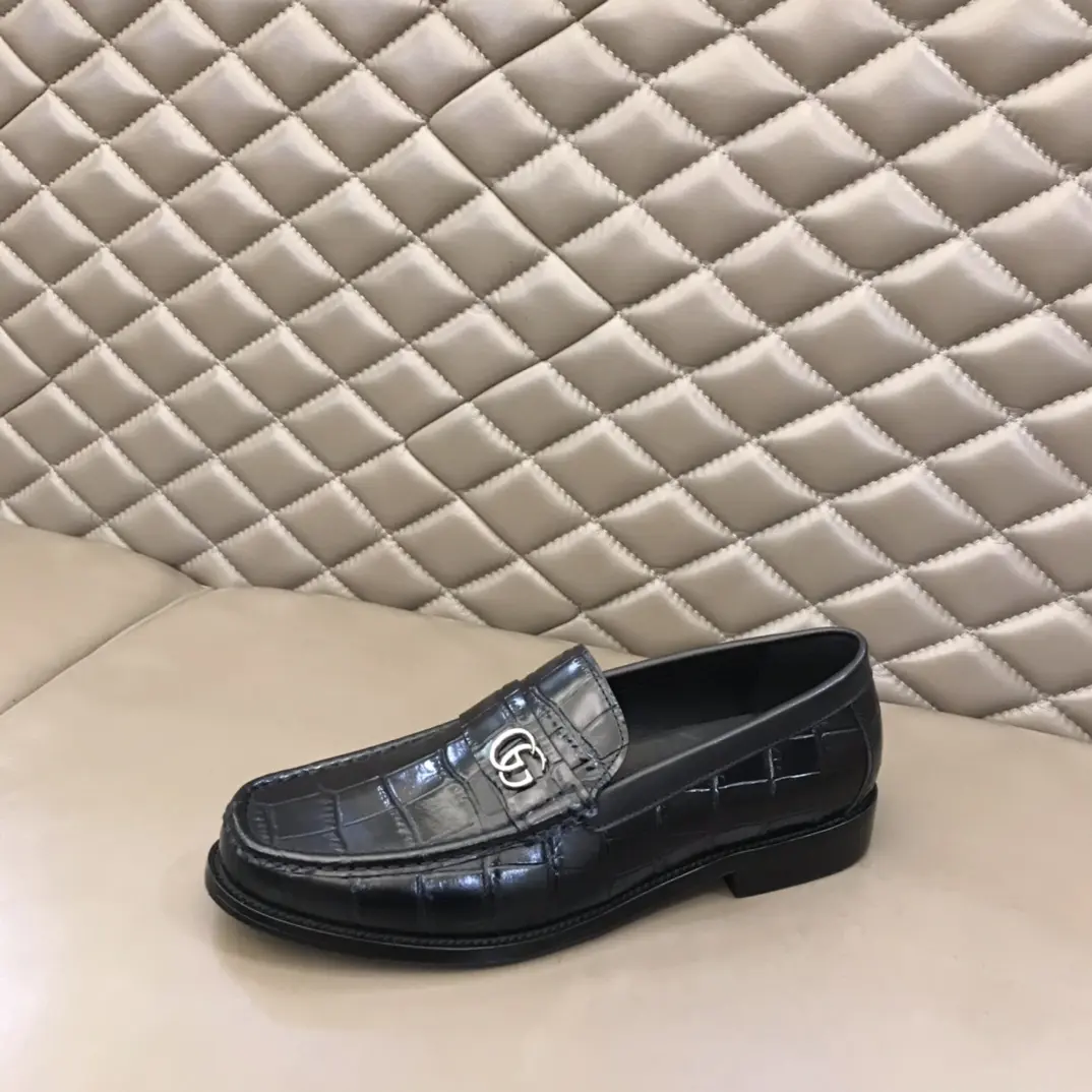 Gucci Business  Loafers Black Leather – Premium Rep Shoes & Replica Gucci Footwear Classic 886