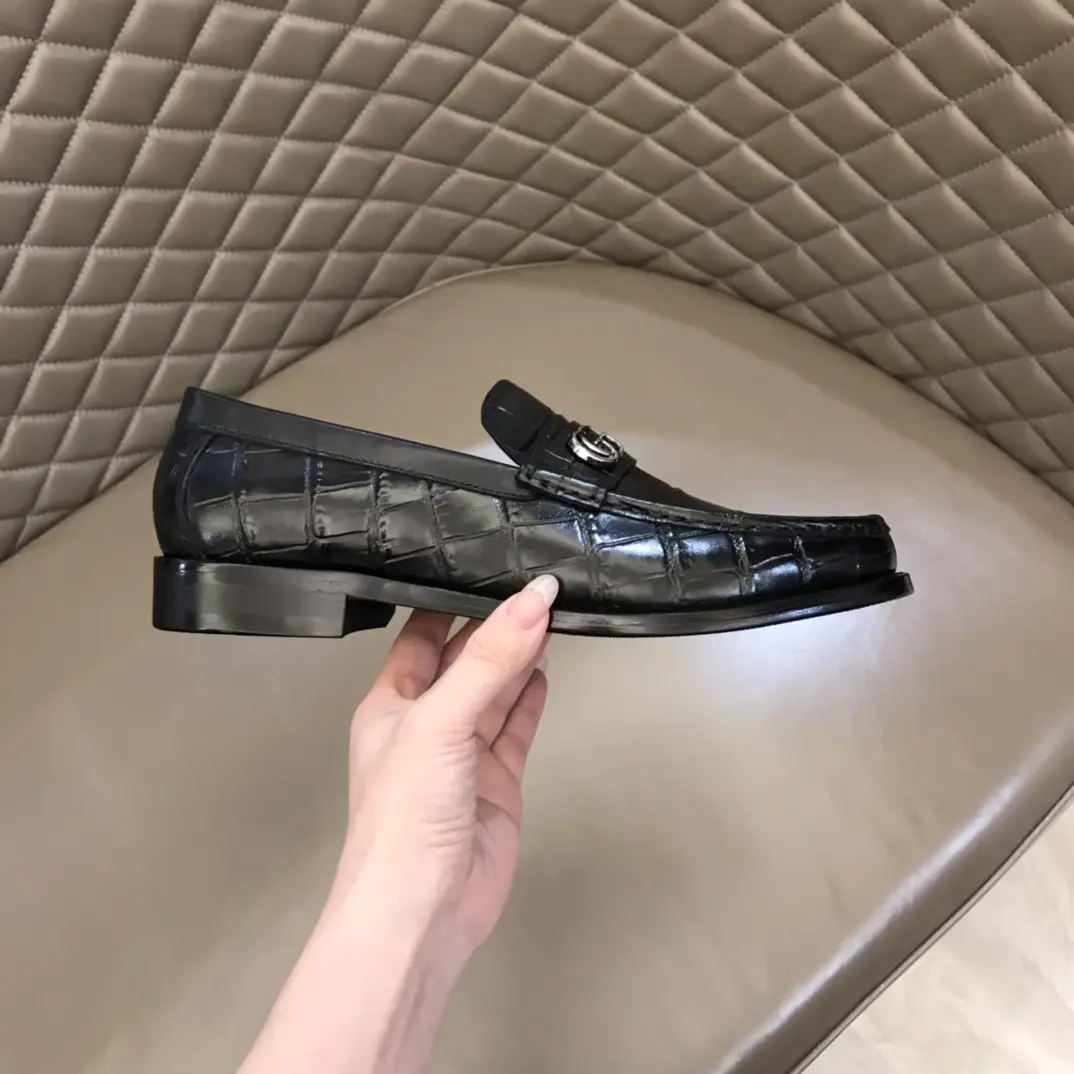 Gucci Business  Loafers Black Leather – Premium Rep Shoes & Replica Gucci Footwear Classic 886