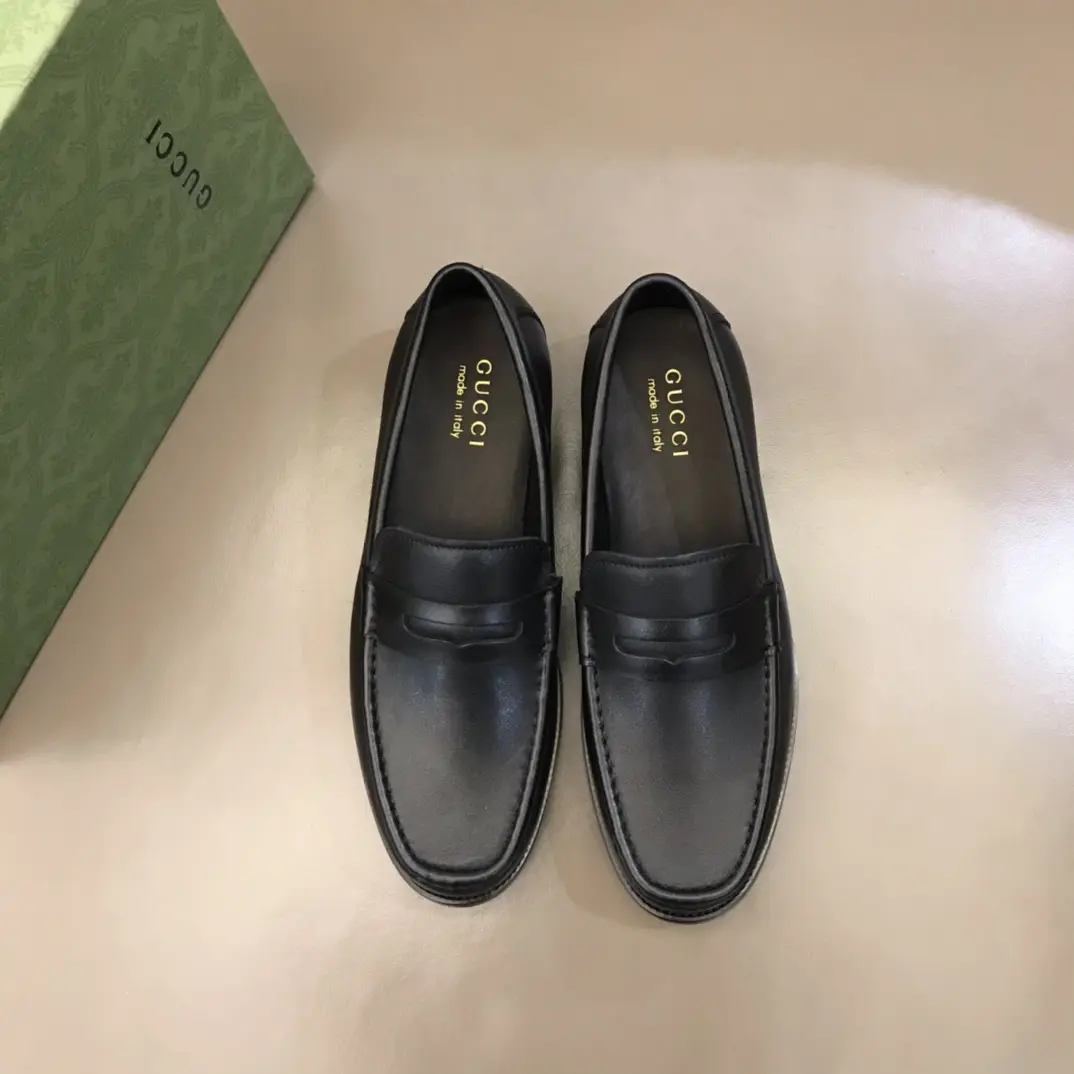 Gucci Business  Loafers, Black Leather – Premium Rep Shoes & Replica Shoes Youthful 897