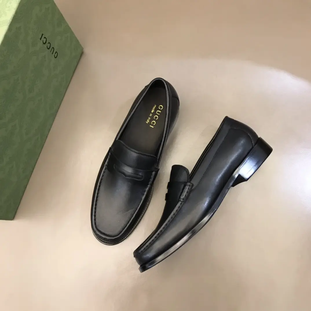 Gucci Business  Loafers, Black Leather – Premium Rep Shoes & Replica Shoes Youthful 897