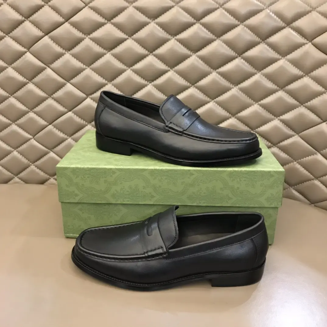 Gucci Business  Loafers, Black Leather – Premium Rep Shoes & Replica Shoes Youthful 897