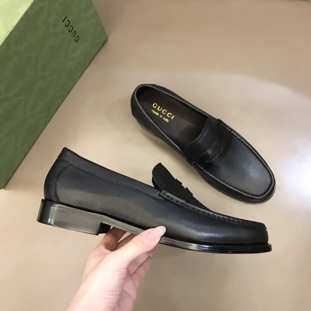 Gucci Business  Loafers, Black Leather – Premium Rep Shoes & Replica Shoes Youthful 897