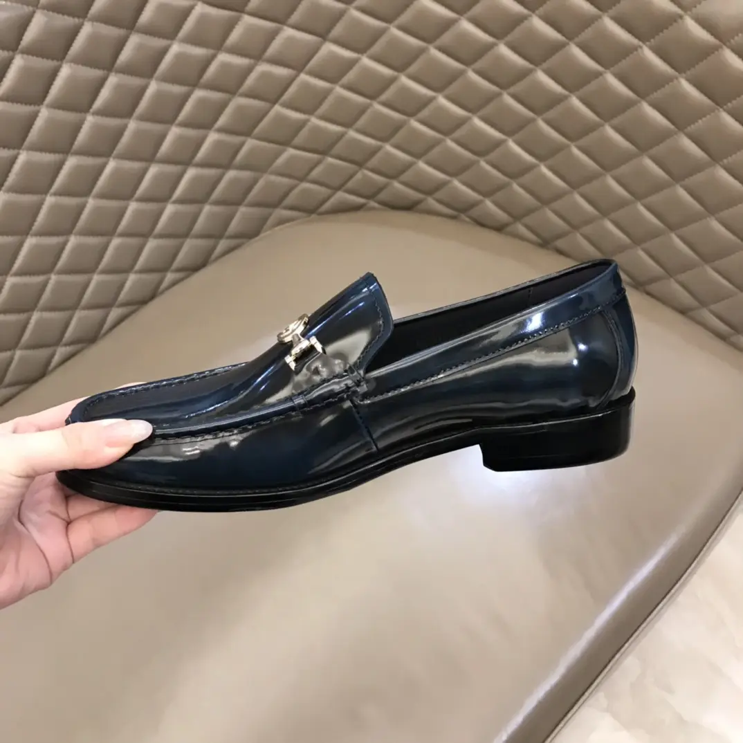 Breathable Gucci Business  Loafers, Black, Shiny – Premium Rep Shoes & Replica Shoes 898