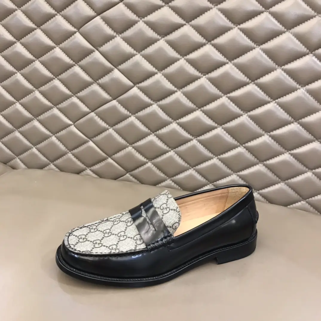 Gucci Business  Loafers, Black Grey – Premium Rep Shoes & Gucci Replica Breathable 882