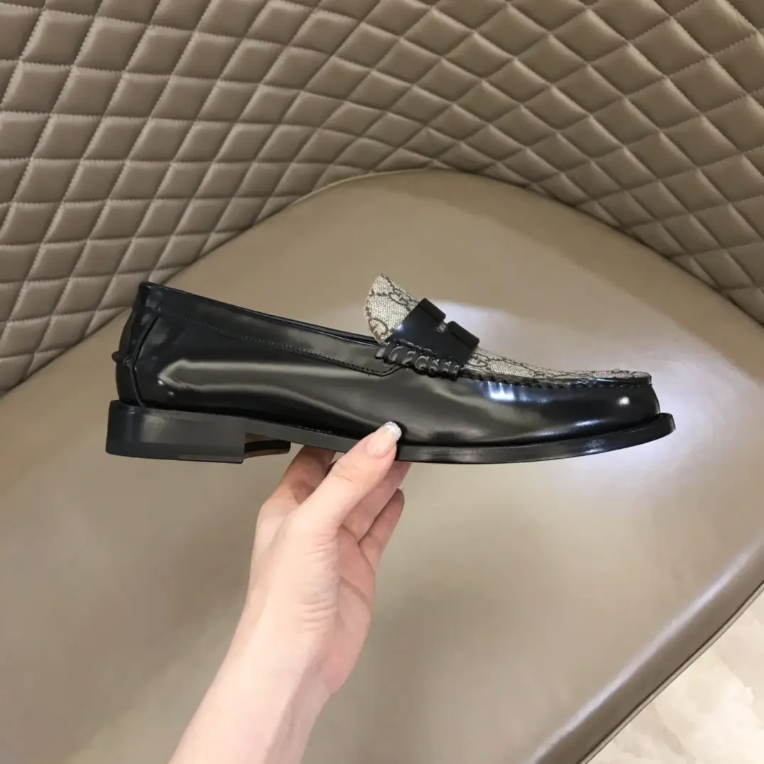 Gucci Business  Loafers, Black Grey – Premium Rep Shoes & Gucci Replica Breathable 882