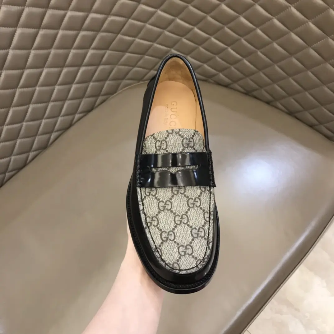 Gucci Business  Loafers, Black Grey – Premium Rep Shoes & Gucci Replica Breathable 882