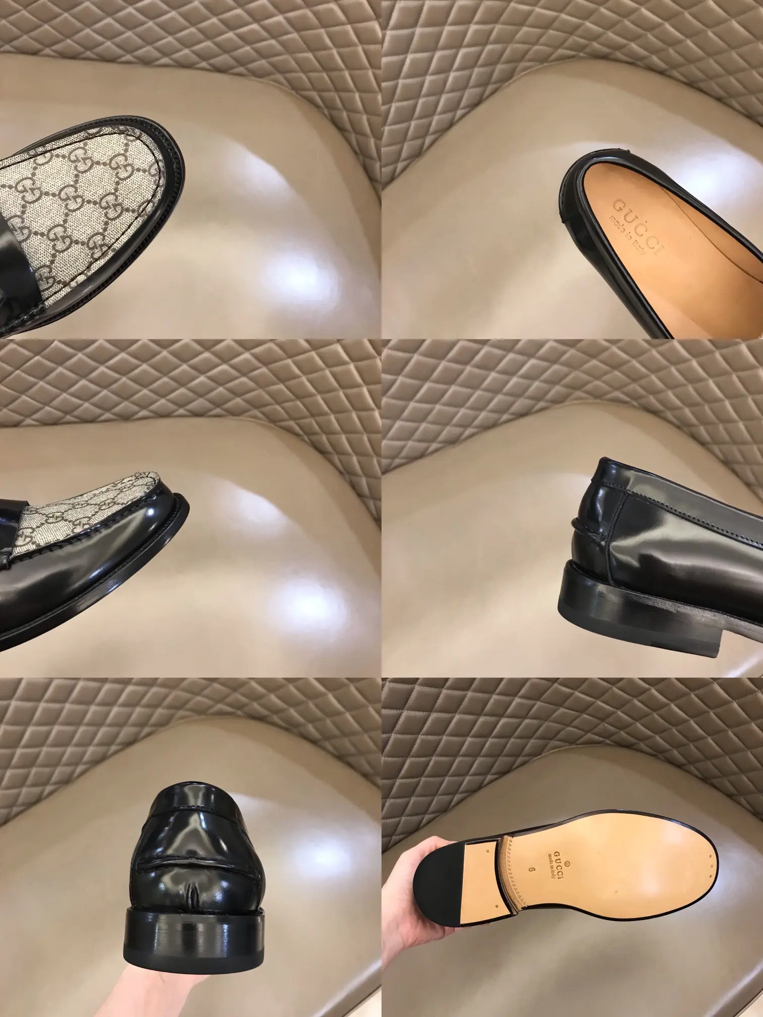 Gucci Business  Loafers, Black Grey – Premium Rep Shoes & Gucci Replica Breathable 882