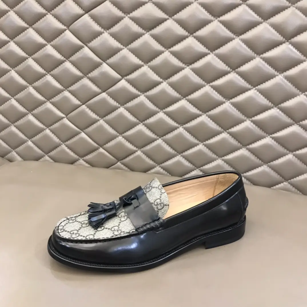 Gucci Business  Loafers Black Grey Tassel – Premium Rep Shoes & High Quality Replica Gucci Sleek 875